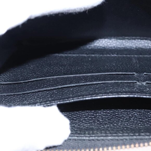 LOUIS VUITTON Monogram Empreinte Zippy Wallet Black M61864 LV Auth BD532 - Picture 14 of 16
